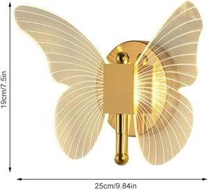 Lámpara de Pared LED Acrílica Moderna Nórdica para Interiores, con Pantalla Dorada, Regulable, Garantía de 2 Años, para Dormitorio, Pasillo y Sala de Estar, Venta al Por Mayor - Product Image 4