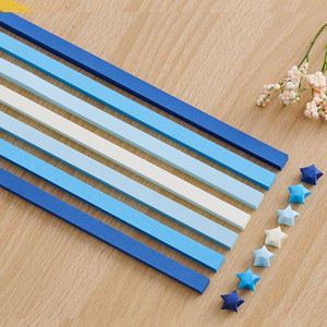 กระดาษพับดาวห้าแฉกไล่สีลายการ์ตูนสร้างสรรค์ ขวดอธิษฐาน DIY งานฝีมือพับดาวห้าแฉก - Product Image 4
