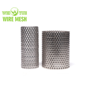 Nhà máy tùy chỉnh SS 304 316L kim loại đục lỗ lưới lọc ống/xi lanh/ống - Product Image 5
