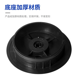 Cache-câble rond en plastique noir de 60 mm, détachable et anti-poussière, pour la gestion des câbles de bureau - Product Image 4