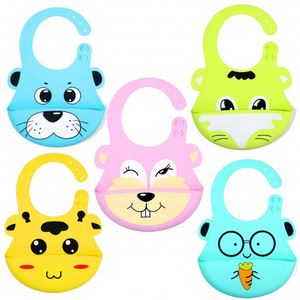 Baberos de Silicona para Bebé, Libres de BPA, Impermeables, Suaves, Duraderos, Ajustables, Coloridos y Lavables, para la Protección de Bebés y Niños Pequeños Durante la Hora de Comer - Product Image 1