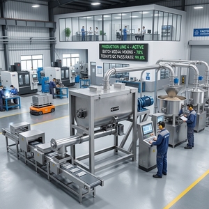 Miscelatore Elettrico Commerciale in Acciaio Inox con Capacità di 1000L, Alta Produttività per Alimenti, Detergenti, Zucchero in Polvere - Product Image 6