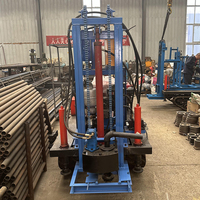 Foreuse robuste sur chenilles de 22 CV à moteur diesel pour puits d'eau, avec pompe à engrenages, pour environnements difficiles et utilisation facile