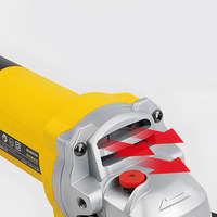 Meuleuse d'angle électrique multifonctionnelle de qualité industrielle 100 mm avec moteur sans balais et batterie au lithium à déclenchement pour la découpe du métal et du bois