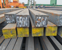 Barre carrée en acier au carbone coulé en continu ASTM A29 Q235B de 120 mm pour le laminage de fil à grande vitesse en Zambie