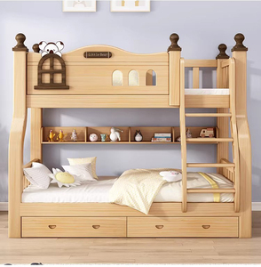 Letto <span class=keywords><strong>a</strong></span> castello in legno massello <span class=keywords><strong>per</strong></span> dormitorio studentesco, letto <span class=keywords><strong>a</strong></span> due piani <span class=keywords><strong>per</strong></span> due bambini in camera da letto - Product Image 4