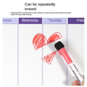 Tableau magnétique d'apprentissage pour la formation des habitudes hebdomadaires avec tableau blanc en gel de silicone et planificateur - Product Image 5