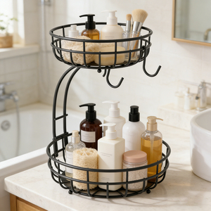 Cestino per <span class=keywords><strong>Frutta</strong></span> in Filo Metallico Moderno, Resistente alla Ruggine, Smontabile, per Uso Domestico, Ufficio e Bagno, Multiuso - Product Image 5