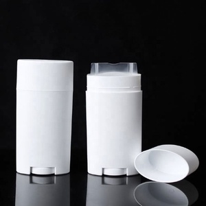 Tube en plastique plat pour baume à lèvres 75g, contenant déodorant, tube ovale plat à rouler pour emballage cosmétique - Product Image 5