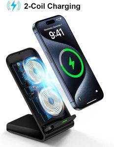 Gifts Wireless <b>Fast</b> Phone <b>Charger</b> Stand ,Standing Mobile Phones Charge Wireless <b>Charger</b> - Product Image 3