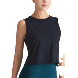 Canottiera da <span class=keywords><strong>donna</strong></span> senza maniche in canottiera da Yoga riciclata personalizzata canottiera da <span class=keywords><strong>donna</strong></span> <span class=keywords><strong>abbigliamento</strong></span> <span class=keywords><strong>sostenibile</strong></span> - Product Image 2