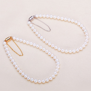 4-5mm Zhuji Freshwater Pearl Bracelet with S925 <b>Silver</b> Stone Buckle Simple Plain Color <b>Real</b> Pearl <b>Necklace</b> - Product Image 1