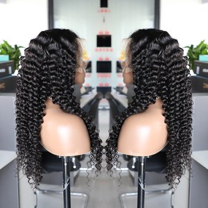 Peluca Remy con frente de encaje de 13*4 de longitud larga, cabello brasileño de onda profunda para <span class=keywords><strong>Amazon</strong></span>, nuevo producto transfronterizo de gran venta - Product Image 4