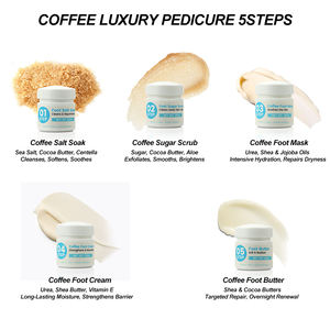 Set de Cuidado de <span class=keywords><strong>Pies</strong></span> con Aroma a Café, Exfoliante y Nutritivo, con Sales para Baño de <span class=keywords><strong>Pies</strong></span>, Mascarilla, <span class=keywords><strong>Crema</strong></span> y Manteca para <span class=keywords><strong>Pies</strong></span> Suaves y Lisos - Product Image 2