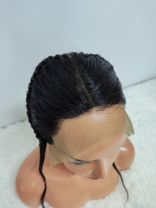 โปรโมชั่น $10.7 เส้นผมธรรมชาติ 13x4 ลูกไม้ติดหน้าผากพร้อมถักเปีย ผมแท้ 100% ขนาด 12-16 นิ้ว ถักเปียแบบขายส่ง - Product Image 2