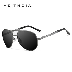 Veithdia Men's Polarized Aviator Sunglasses UV400 Aluminum Magnesium <b>Frame</b> TAC Lens Type 3 Protection - Product Image 2