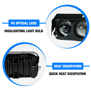 Liuhjg <span class=keywords><strong>LED</strong></span> Spotlight 5 ống kính màu sắc đôi với đèn flash <span class=keywords><strong>LED</strong></span> Sương Mù Ánh sáng không thấm nước IP67 12-80V <span class=keywords><strong>LED</strong></span> Đèn lái xe - Product Image 4