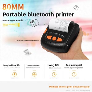 Gprinter PT-380 xách tay máy in hóa đơn nhiệt 80mm di động Bluetooth nhỏ Vé máy lệ phí danh sách Bộ sưu tập máy in chứng từ - Product Image 2