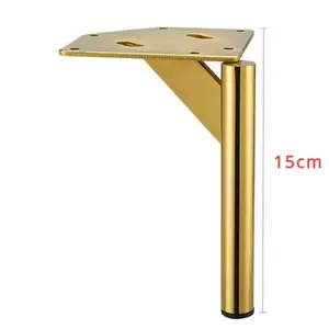 Aksesoris Perangkat Keras Logam 15cm untuk Kaki Meja Kopi, Sofa, Tempat Tidur, Kursi, Lemari, Meja Rias-Model D0081 Cina Daratan - Product Image 3