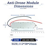 Amplificateur de puissance RF GaN personnalisable 50W 2600-2900MHz, module Lora, module anti-drone, VCO intégré