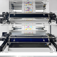 Machine d'impression flexographique automatique à 4 couleurs de type empilable pour l'impression de films plastiques, d'emballages flexibles, d'étiquettes BOPP, PET, PE, nylon