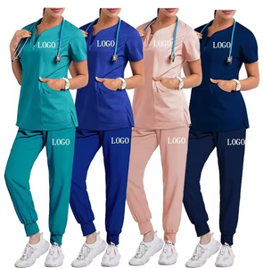 Uniformes Médicos de Alta Calidad, Uniforme de Enfermera, Conjunto de Uniforme Quirúrgico, Blusa Moderna con Cuello en V y Pantalones para Mujer y Hombre, Ropa de Trabajo para Hospital - Product Image 3
