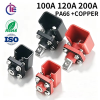 Bloc de jonction de borne de batterie au lithium traversant le panneau 80A 100A 200A 300A 400A Connecteur solaire ESS à montage sur panneau Terminal d'alimentation