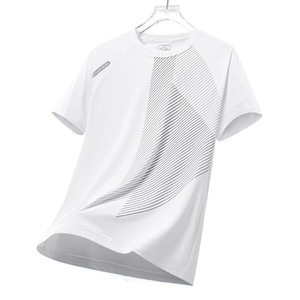 Camiseta de manga corta de verano para hombre, Camiseta deportiva de tenis y bádminton de seda helada, camiseta cultural informal para hombres jóvenes - Product Image 5