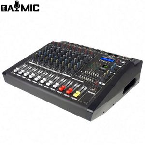 มิกเซอร์เสียง AOSHEN 8 แชนแนล 16 DSP Echo 2 กำลังขับ 300 วัตต์ 8 โอห์ม พร้อมพอร์ต USB และบลูทูธ รองรับไมโครโฟนไร้สาย 2 ตัว - Product Image 4