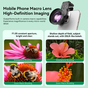 Chuyên Nghiệp 5K HD 10X Siêu <span class=keywords><strong>Macro</strong></span> Phổ Clip Chất Lượng Hàng Đầu Máy Ảnh Ảnh <span class=keywords><strong>Macro</strong></span> Điền Ống Kính Ánh Sáng Kit Đối Với iPhone Samsung Android - Product Image 6