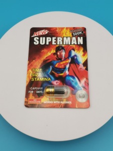 Cápsulas Herbales Time Size Superman, Mezcla Sin Molestias, Contiene Óxido de Zinc y Salvado de Arroz, Mejora el Rendimiento en el Dormitorio - Product Image 1