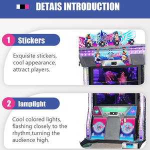 Chất lượng cao kim loại nhựa nhảy múa trò chơi Arcade máy 6 + năm thể thao trong nhà trung tâm mua sắm trung tâm trò chơi 220V Bảo hành 1 năm - Product Image 5