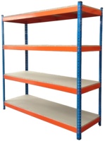 Étagères de garage en entrepôt Chariot de rangement en acier Chariot utilitaire roulant à 4 niveaux Étagères sans boulon Support organisateur