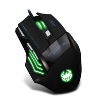 ZELOTES T-80 USB Optical Gaming Mouse-7-Button Programmable RGB Backlit Ergonomic Design Stok Tersedia