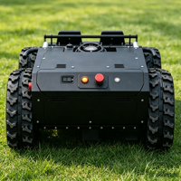 Tondeuse robot mini télécommandée à chenilles pour herbe et broussailles, modèle très demandé
