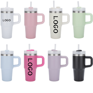 Meilleure vente gobelets personnalisés de 14oz isolés à <span class=keywords><strong>double</strong></span> <span class=keywords><strong>paroi</strong></span> pour enfants avec poignée petite capacité pour boire de l'eau chaude et froide - Product Image 2
