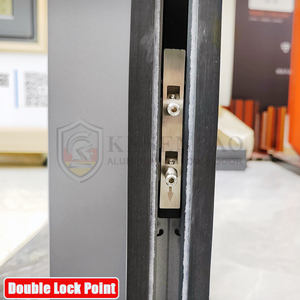 Livraison en 15 jours, portes coulissantes amovibles, résistantes, en Aluminium, à distance acoustique, pliables, triples - Product Image 5