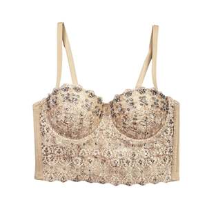 حمالة صدر من حجر الراين تدعم شبكة كريستال مشد أعلى سواريه حمالة صدر قابلة للتحويل لدعم وحمل مناسبة خاصة د. - Product Image 2