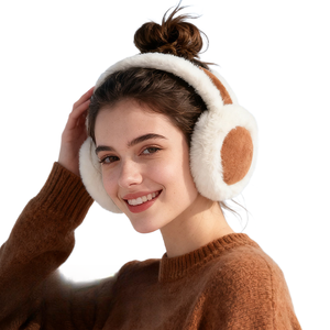 Gu Teng Orejeras Cálidas para Hombre con Orejas de Conejo - de Gamuza, Felpa y Fibra de Poliéster, Plegables y Anchas para Invierno (Circunferencia de la Cabeza) - Product Image 3