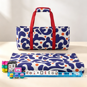 Nouvel ensemble d'accessoires de rangement pour Mahjong, sac à main grande capacité pour l'extérieur, sac de Mahjong portable au design épuré - Product Image 1