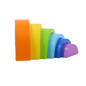 Prêt <span class=keywords><strong>à</strong></span> expédier Jouets éducatifs <span class=keywords><strong>en</strong></span> bois empilables <span class=keywords><strong>arc</strong></span>-<span class=keywords><strong>en</strong></span>-<span class=keywords><strong>ciel</strong></span> pour les enfants de 2 <span class=keywords><strong>à</strong></span> 4 ans Montessori Unisexe EDULAND - Product Image 6