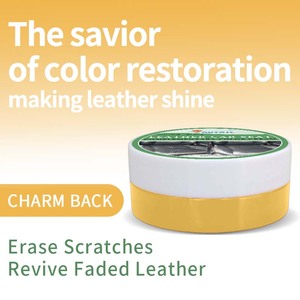 Kit de pintura de reparación de cuero para asiento de coche, crema Beige, 30ml, restaurador de Color profesional para arañazos, se desvanece, grietas, crema reparadora de cuero - Product Image 3