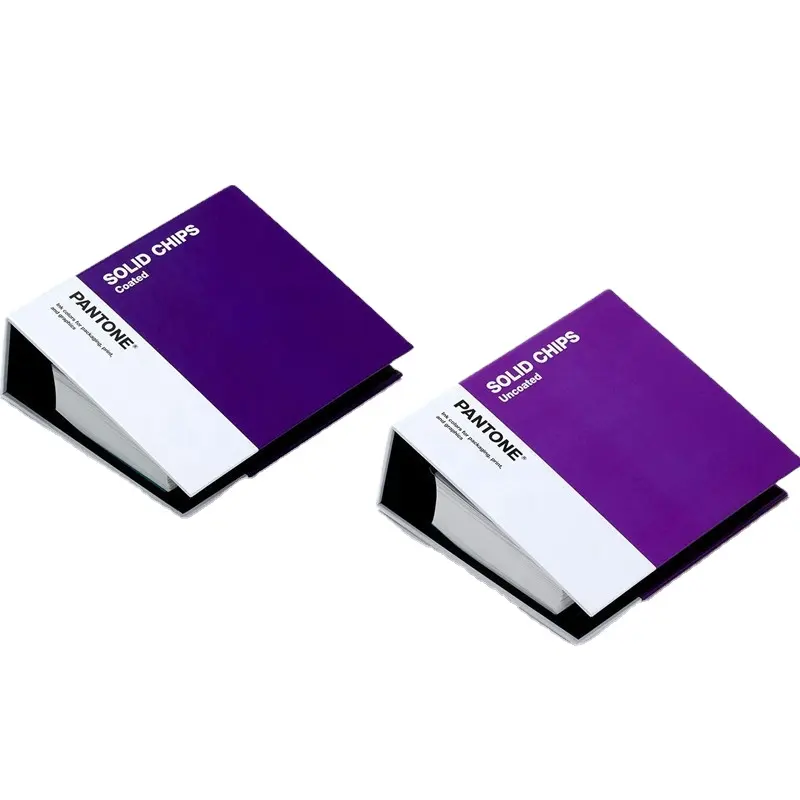 2 libros/juego de fichas de Color sólido Pantone, tarjeta de Color recubierta, 2161 tipos de colores, GP1606AGPG1608A