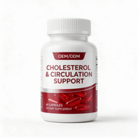 Complément alimentaire pour la santé du cholestérol personnalisé OEM/ODM, 60 capsules pour usage quotidien des adultes
