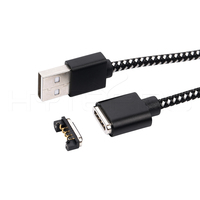 Cable de Carga Magnético HYTEPRO M519 de 4 Pines con Carcasa de Aluminio para Dispositivos Médicos Portátiles
