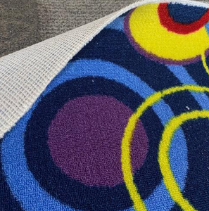 Rollo de alfombra de pasillo de Hotel comercial moderno personalizado, patrón de pila de bucle de corte de estilo clásico, impreso de pared a pared para uso doméstico - Product Image 6