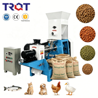 Extrudeuse à vis simple de type sec DGP60 pour aliments pour poissons, machine automatique de fabrication de granulés flottants pour animaux de compagnie (chiens et chats), certifiée CE
