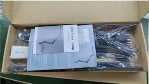 Складная металлическая настольная/офисная лампа с LED-подсветкой, современная, с регулировкой яркости/цвета, защитой для глаз и ночником - Product Image 6