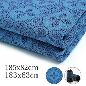 Tapis de yoga antidérapant avec points de maintien, super absorbant, en microfibre douce, pour le Pilates, le fitness et l'entraînement - Product Image 2