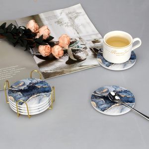 Posavasos de cerámica con soporte: El mejor absorbente decorativo para taza de café, bebida, vino, cerveza adecuado para mesa y bar - Product Image 6